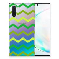 Samsung Galaxy Note 10 | TPU bumper | Zigzag Groen