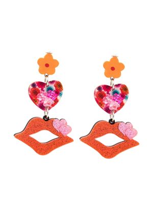Amir Slama boucles d'oreilles pendantes à breloque - Multicolore