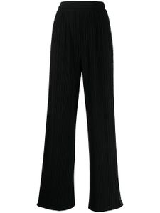 Giorgio Armani pantalon plissé à taille haute - Noir