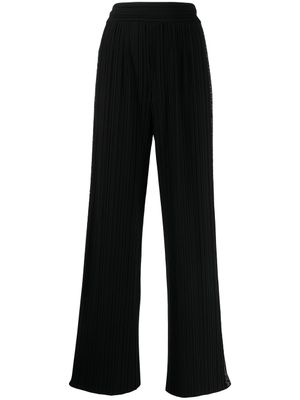Giorgio Armani pantalon plissé à taille haute - Noir