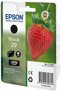 Epson Strawberry 29 K inktcartridge 1 stuk(s) Origineel Normaal rendement Zwart