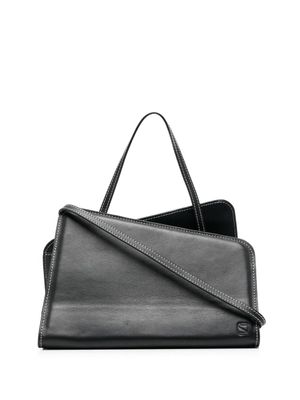 Yuzefi sac porté épaule Slant en cuir - Noir