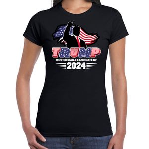 T-shirt Trump dames - Most reliable candidate - voor carnaval 2XL  -