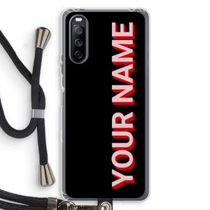 Namecase: Sony Sony Xperia 10 III Transparant Hoesje met koord