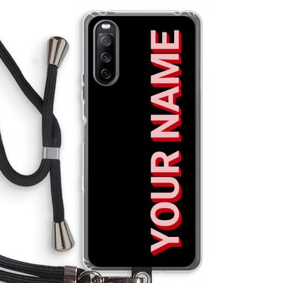 Namecase: Sony Sony Xperia 10 III Transparant Hoesje met koord