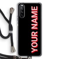 Namecase: Sony Sony Xperia 10 III Transparant Hoesje met koord