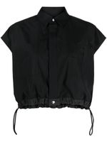 sacai chemise à logo brodé - Noir