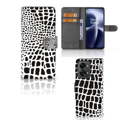OnePlus Nord 2T | Telefoonhoesje | Met pasjeshouder | Slangenprint