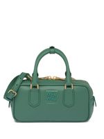 Miu Miu mini sac à plaque logo - Vert