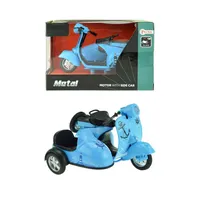 Toi-Toys Speelgoed Scooter met Zijspan - Blauw - thumbnail