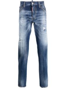 DSQUARED2 jean slim à effet usé - Bleu