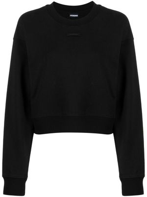 Jacquemus sweat Le Sweatshirt Gros Grain en coton - Noir