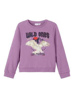 Name it winter sweater meisjes - paars - NkfPnawild