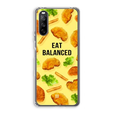 Eat Balanced: Sony Xperia 10 III Transparant Hoesje