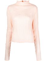 Acne Studios blouse à effet de transparence - Rose - thumbnail