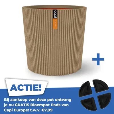 Vaas conisch groove nl d45h41cm beige