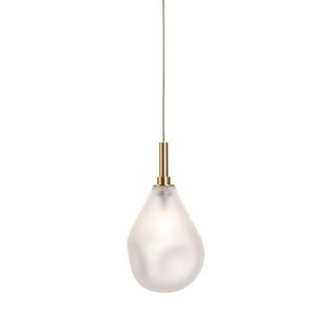 Bomma Soap Mini Single Hanglamp - Mat glas - Geborsteld gouden fitting