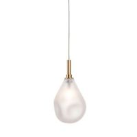 Bomma Soap Mini Single Hanglamp - Mat glas - Geborsteld gouden fitting