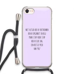 Zelfvertrouwen: iPhone 8 Transparant Hoesje met koord