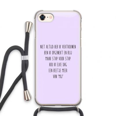 Zelfvertrouwen: iPhone 8 Transparant Hoesje met koord