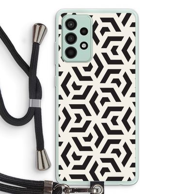 Crazy pattern: Samsung Galaxy A52s 5G Transparant Hoesje met koord