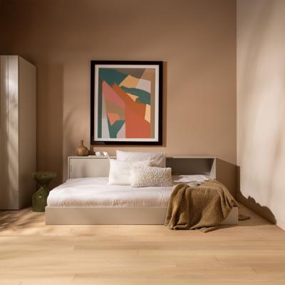 WOOOD Bed 'Carter' Grenenhout, 90 x 200cm, kleur Dust