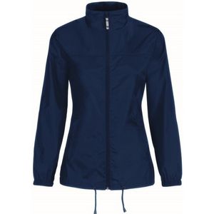 Windjas/regenjas voor dames donkerblauw