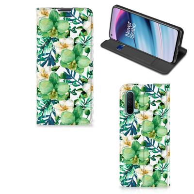 OnePlus Nord CE 5G Smart Cover Orchidee Groen OnePlus Nord CE 5G Smart Cover Orchidee Groen
