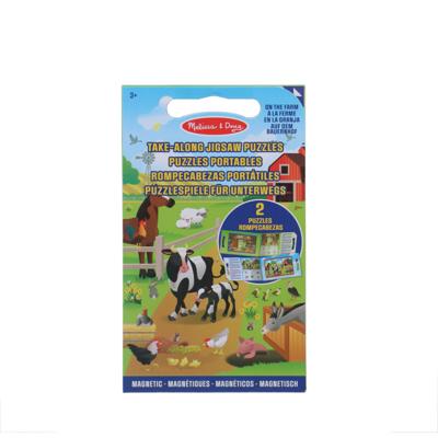 Melissa & Doug magneetpuzzel safari 2x 15 stukjes