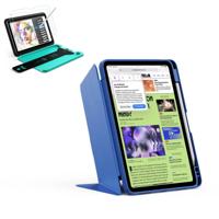 iPad Air 11" (M4) 2026 Bundle Flip Magnetic Case with Pencil Holder & Armorite® Paper-Feel Protection - Navy Blue