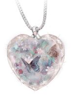 Vlinder Dol zijn op Tijd Edelsteen Halsketting - thumbnail