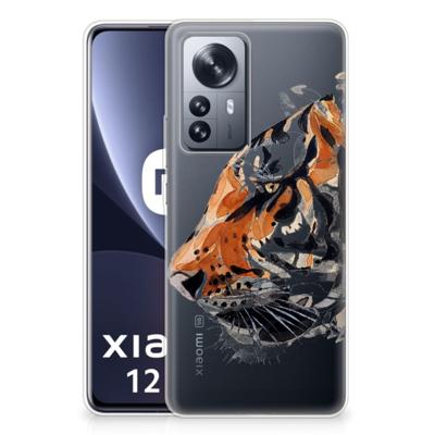 Smartphone hoesje Xiaomi 12 Pro Watercolor Tiger
