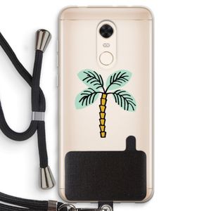 Palmboom: Xiaomi Redmi 5 Transparant Hoesje met koord