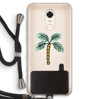 Palmboom: Xiaomi Redmi 5 Transparant Hoesje met koord