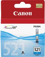 Canon inktcartridge CLI-521C, 448 pagina&apos;s, OEM 2934B001, cyaan