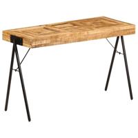 Schrijftafel 118x50x75 cm massief mangohout