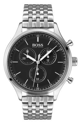 Heren Boss Companion chronograaf armbandhorloge, 42 mm