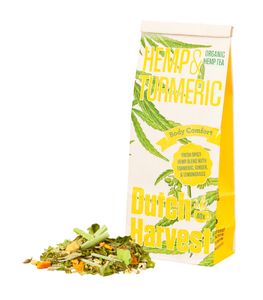 Hemp & Turmeric - Hennep & Kurkuma thee 50 gram - Dutch Harvest losse thee