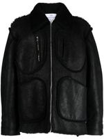 Natasha Zinko Comics shearling jacket - Noir