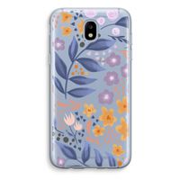 Flowers with blue leaves: Samsung Galaxy J5 (2017) Transparant Hoesje