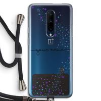 Sterren: OnePlus 7 Pro Transparant Hoesje met koord