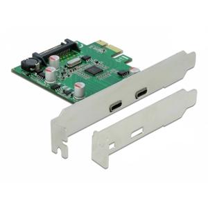 Delock DELOCK PCI Expr x1 Karte - 2x ext SuperS PCI Express kaart USB-A 3.2 Gen 1 PCIe