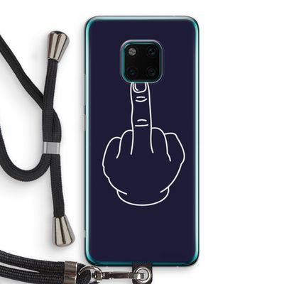 F**k U: Huawei Mate 20 Pro Transparant Hoesje met koord