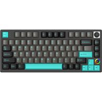 HelloGanss HS75T Obsidian toetsenbord 75%, RGB leds, PBT Doubleshot keycaps, hot swap, 2,4 GHz / Bluetooth / USB-C