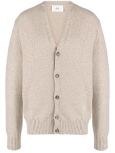 AMI Paris cardigan à logo Ami De Cœur - Tons neutres