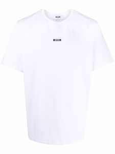 MSGM t-shirt à logo imprimé - Blanc