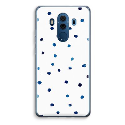 Blauwe stippen: Huawei Mate 10 Pro Transparant Hoesje