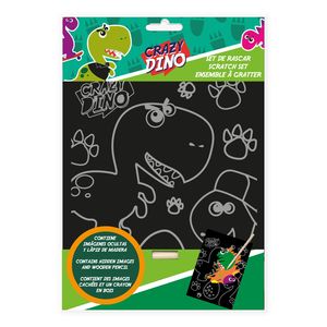 Kids Licensing Scratch Kunst Crazy Dino