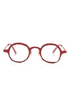 MASAHIROMARUYAMA lunettes de vue en titane à monture ronde - Rouge