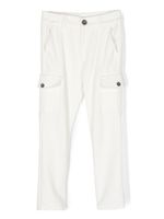 Monnalisa pantalon droit à poches cargo - Blanc